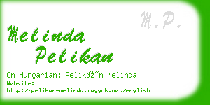 melinda pelikan business card